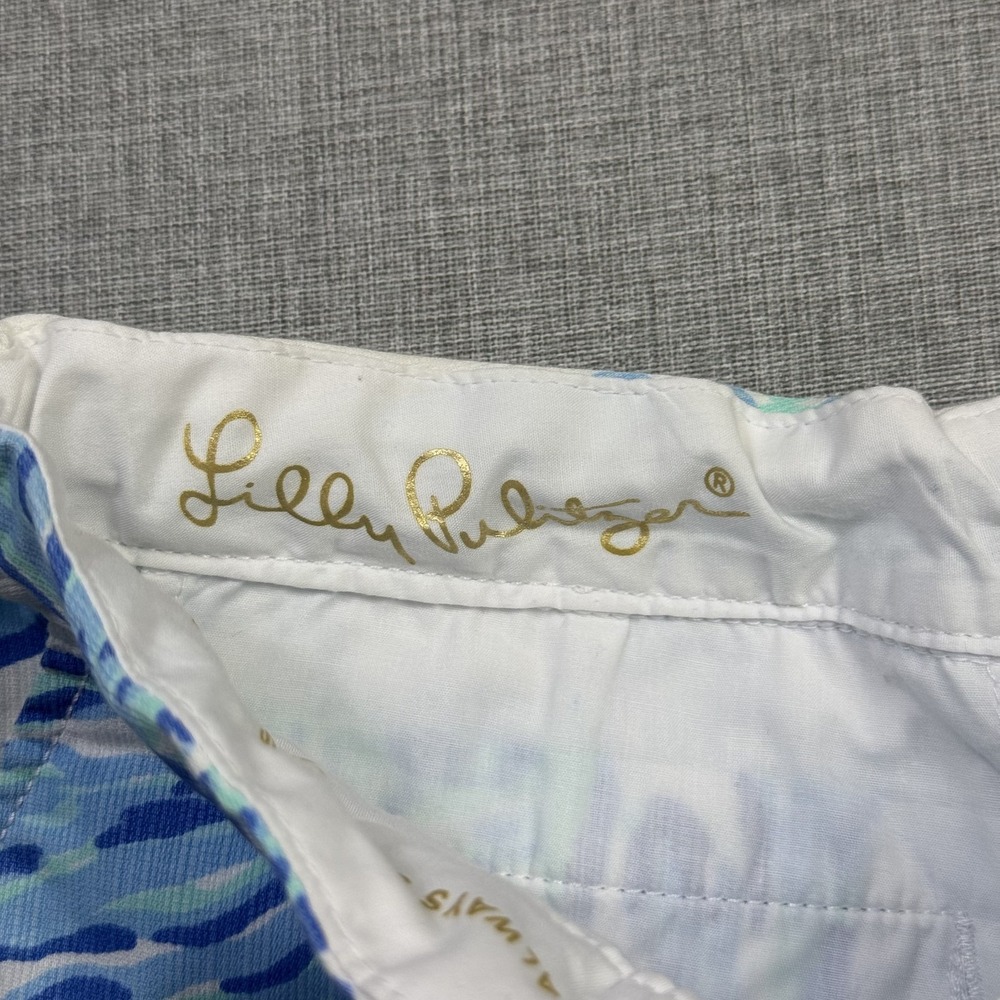 Lilly Pulitzer Floral Buttercup Hot Pants Women's 00 White Pockets 5" Inseam - Picture 2 of 10